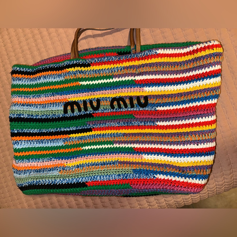 Miu Miu Large Crochet Tote Bag - Picture 14 of 16